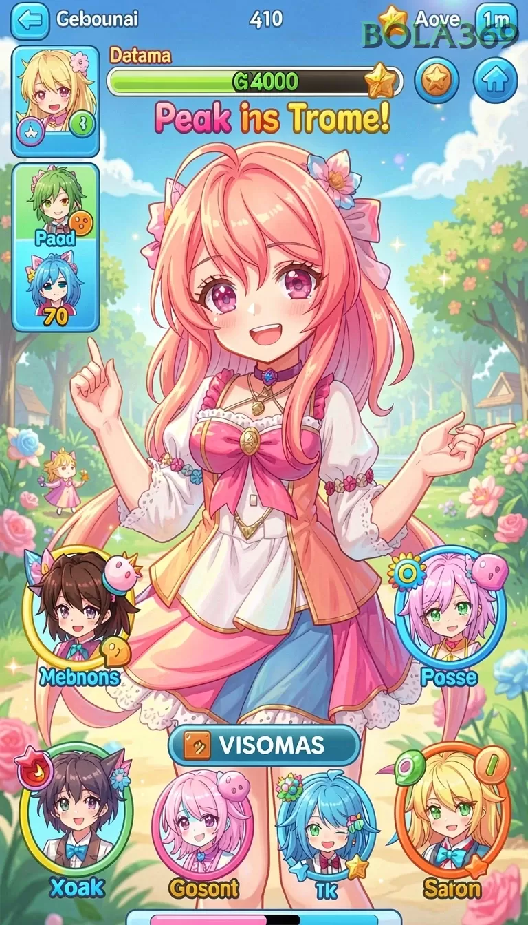 Cuplikan layar UPDATES — menu navigasi