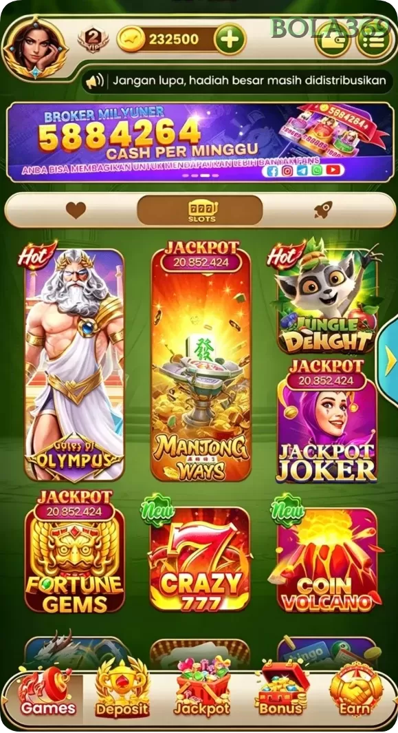 Cuplikan layar MENANGBET — aktivitas