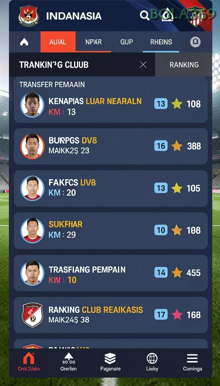 Cuplikan layar RAJAWALI55 — halaman utama